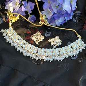 Kundan necklace with gorges studs ( Aayat Collection )